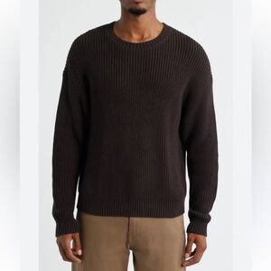Yellow Label Co Chunky Knit Sweater Brown XS 100% Cotton